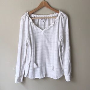 Velvet By Graham & Spencer Peasant Blouse